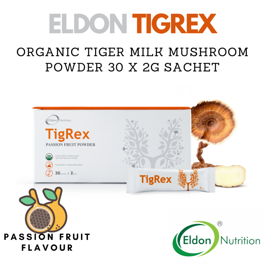 ELDON NUTRITION TigRex (Organic Tiger Milk Mushroom Powder 300mg) 30 ...