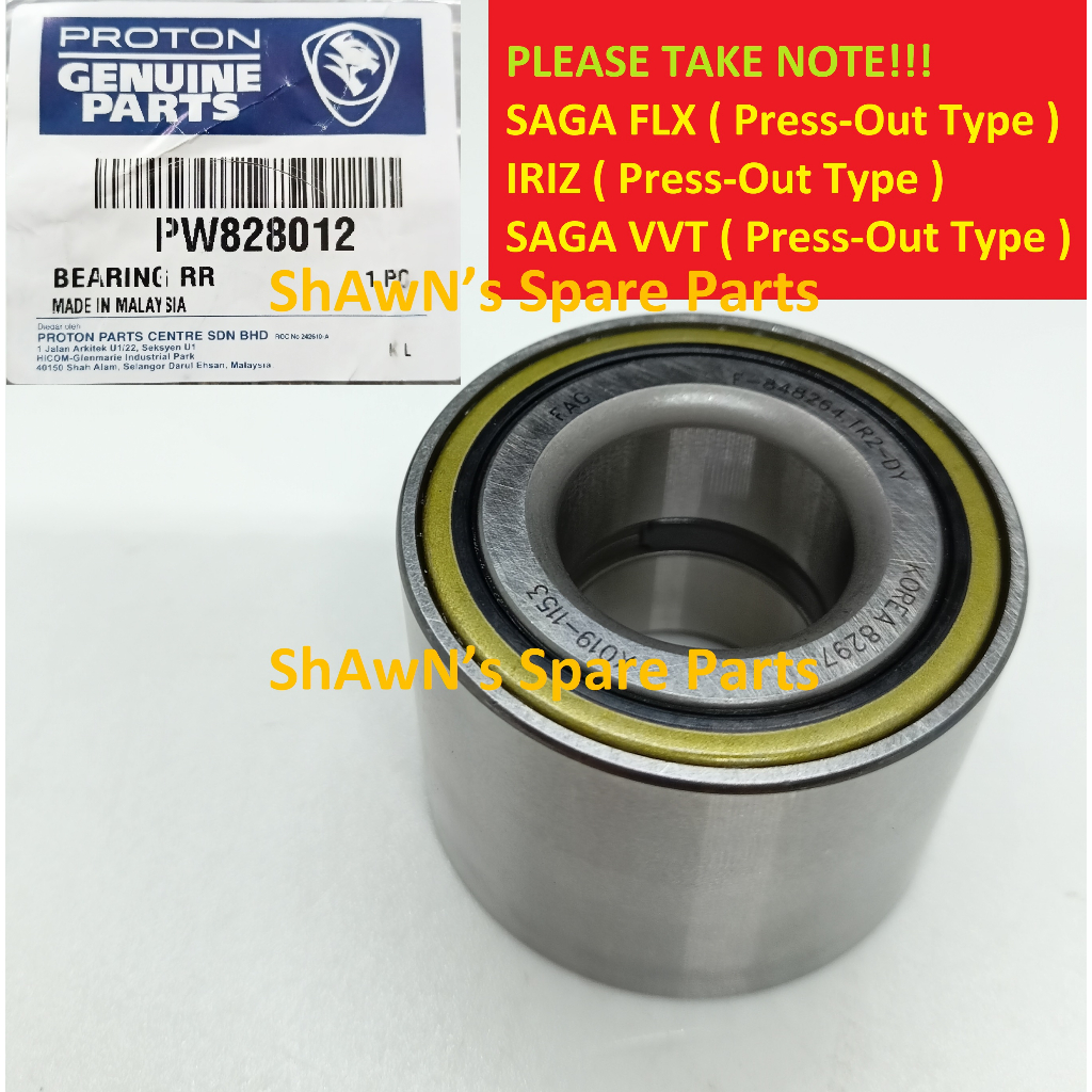 original REAR Wheel Bearing Proton Saga BLM FL / FLX Iriz Saga VVT ...