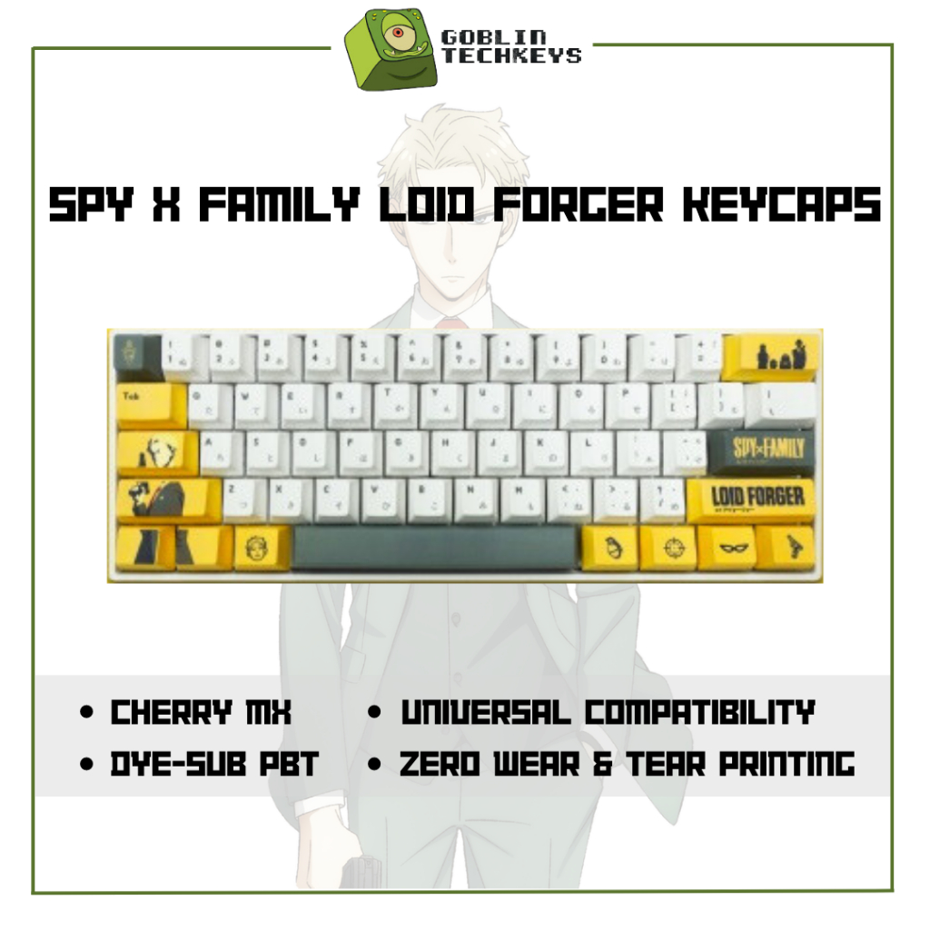 Spy x Family Keycaps | Loid Forger Keycaps | Shopee Malaysia