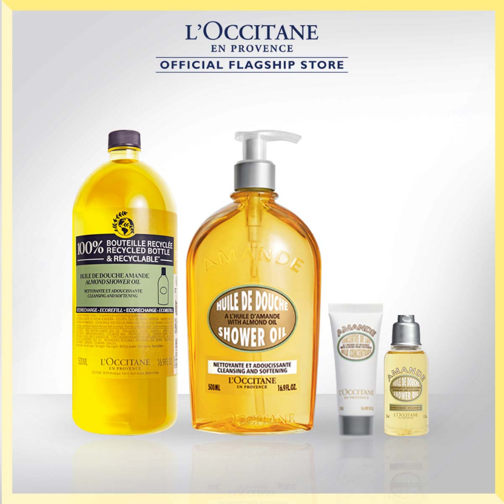 L'Occitane Almond Shower Oil Bundle Set (Worth RM408) Shopee Malaysia