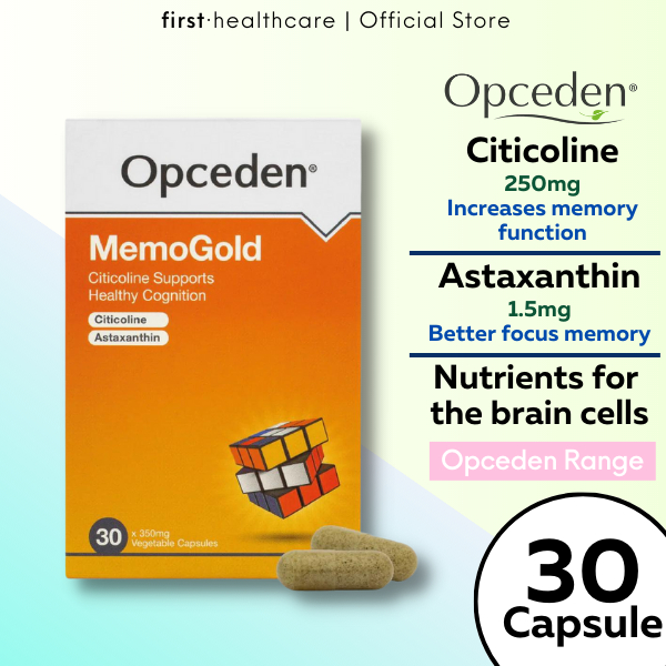 Opceden Memogold with Citicolone and Astaxanthin 350mg Healthy