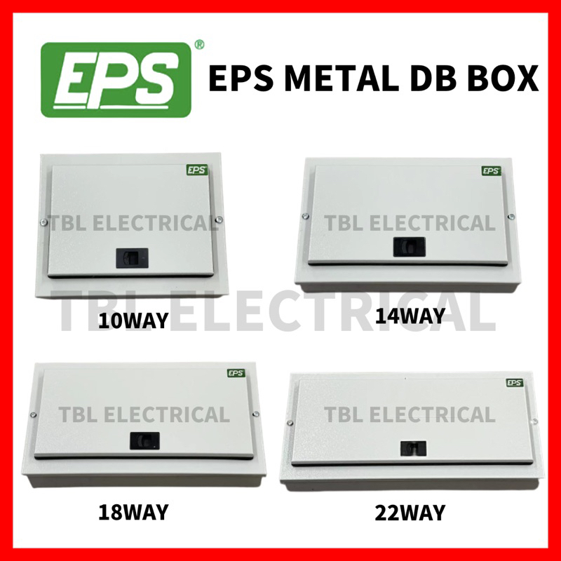 EPS 1 Row Single Row ES 10 / 14 / 18 / 22 Way Metal Clad DB Box Enclot ...