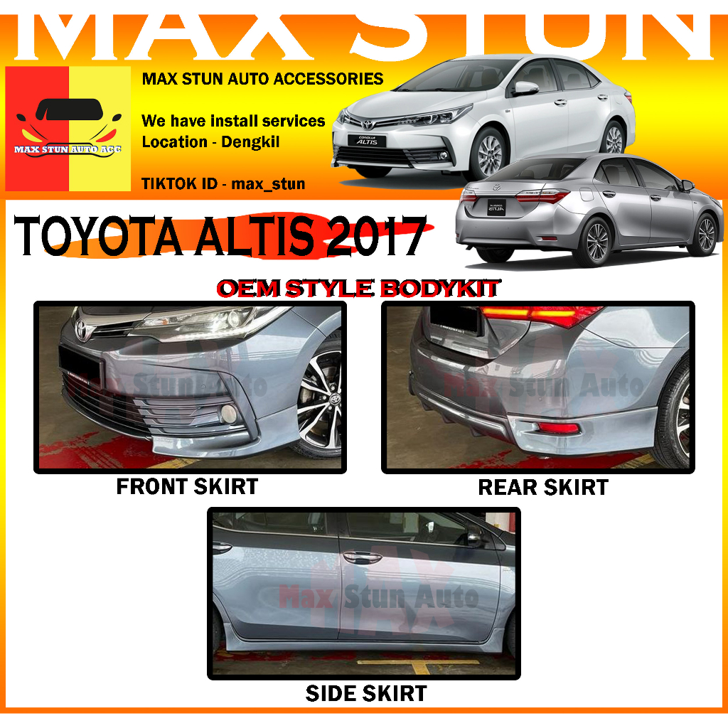 TOYOTA COROLLA ALTIS FACELIFT 2017 OE LOOK BODYKIT ALTIS OEM BUMPER ...