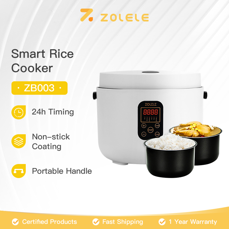 ZOLELE rice cooker multifunctional periuk nasi 1.2L smart Rice Cooker People With NonStick Pan