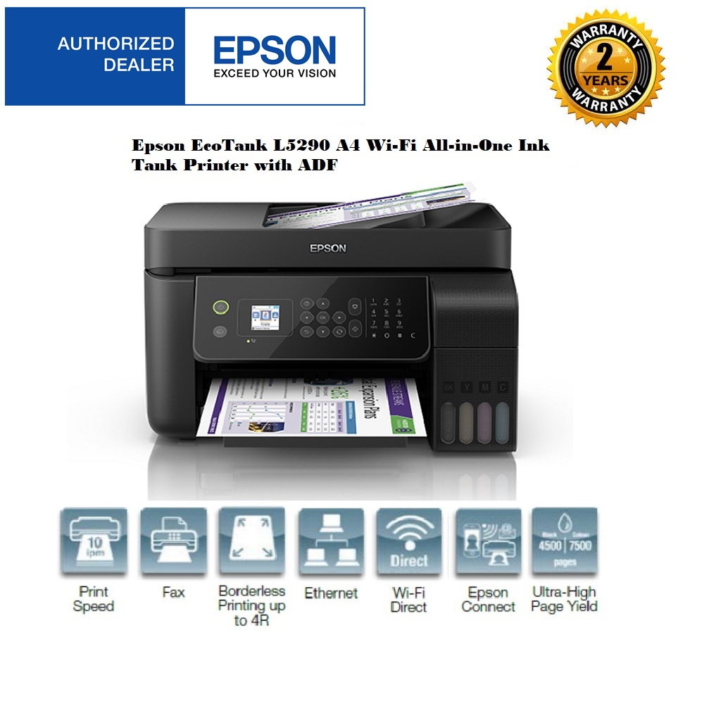 Epson EcoTank L5290 A4 WiFi AllinOne Ink Tank Printer with ADF