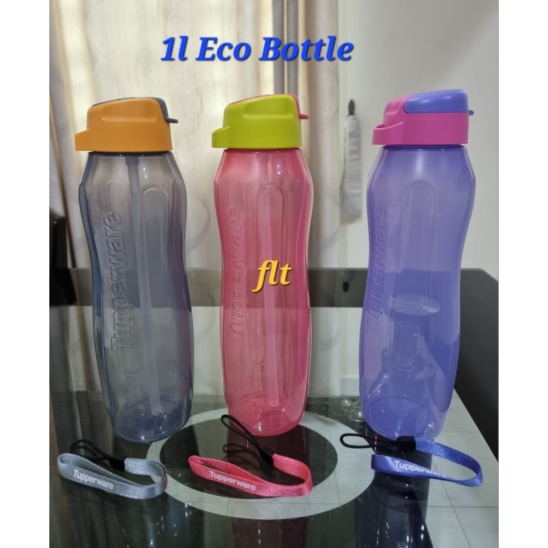 Tupperware H2Go Tumbler With Straw 750ml / Slim Eco Bottle 1L (1 ...