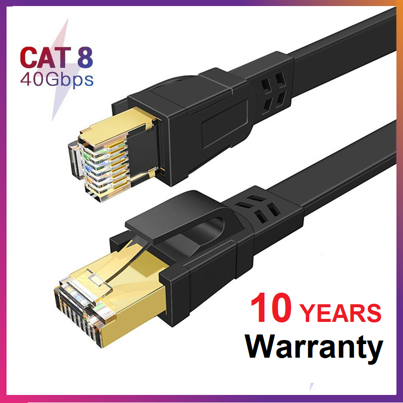 Lan Cable Cat 8 Cable Cat 8 40Gbps Super Speed SFTP Cat8 Lan Network Cable Gold Plated