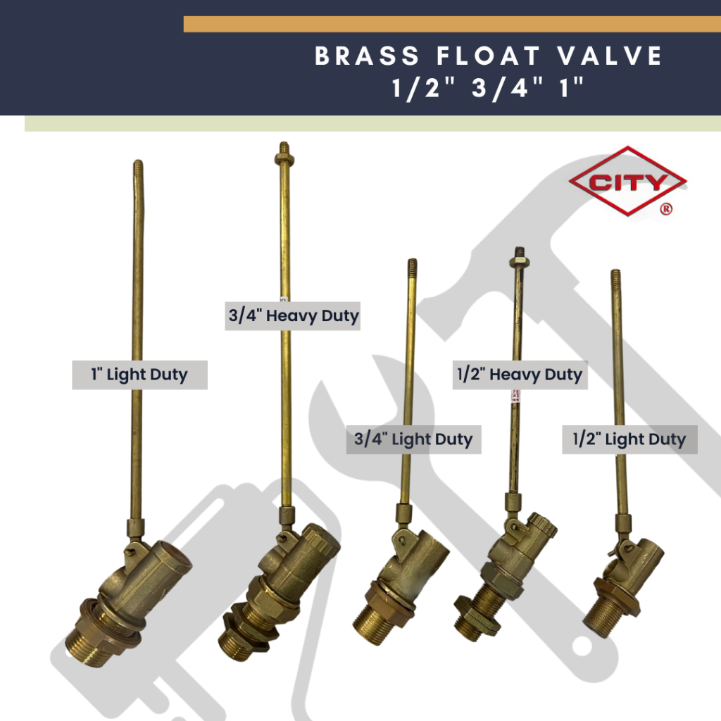 City Brass Float Valve | Water Tank Float Valve | Pelambung Air 1/2