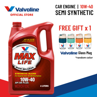 Valvoline Maxlife 10W-40 (4L) - Semi Synthetic Car Engine Oil (High