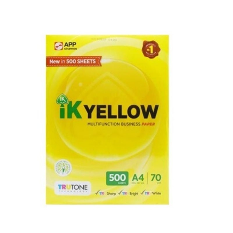 IK YELLOW A3 70GSM COPIER PAPER WHITE (297MM X 420MM) (500 SHEETS ...