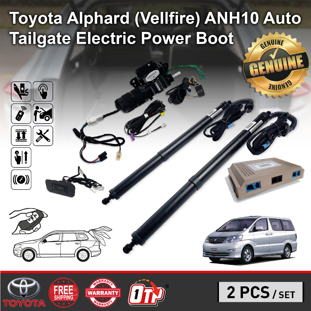 OTP Toyota Alphard/Vellfire ANH10 2005 Plug&Play Electric Auto Tailgate ...