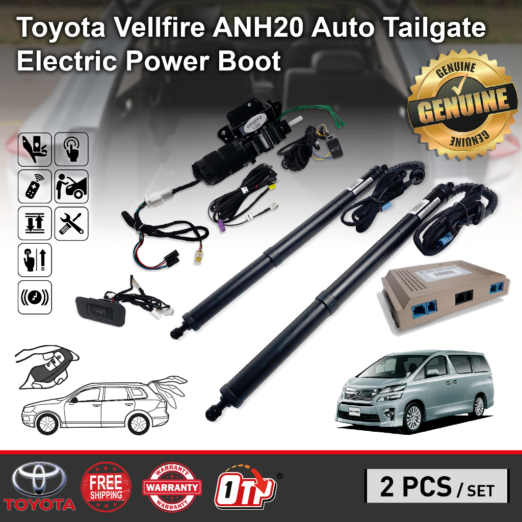 OTP Toyota Vellfire ANH20 2009-2014 Electric Auto Tailgate Power Boot ...