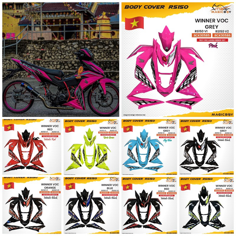 JL Racing RS150 V1 V2 V3 Hayabusa VOC DOHC Cover Set | Shopee Malaysia