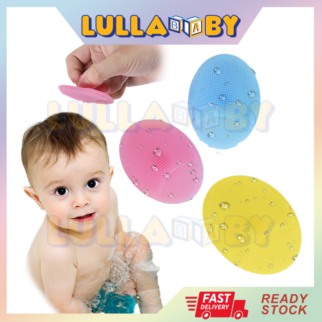 🔥READY STOCK🔥Baby Shower Brush Soft Silicone Sensory Brush Shower
