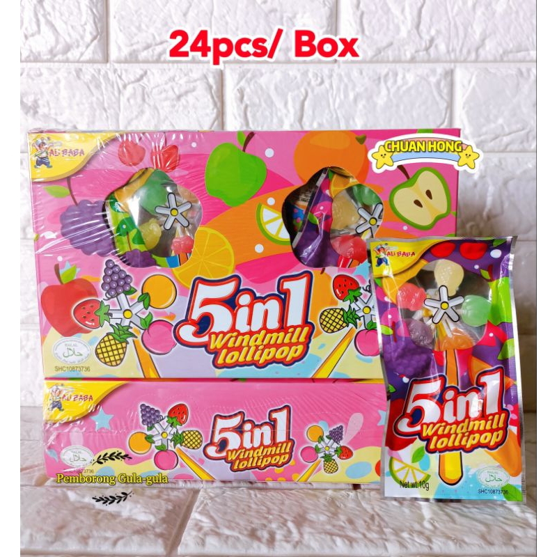 5 in 1 Windmill Lollipop 24pcs / Box | Shopee Malaysia