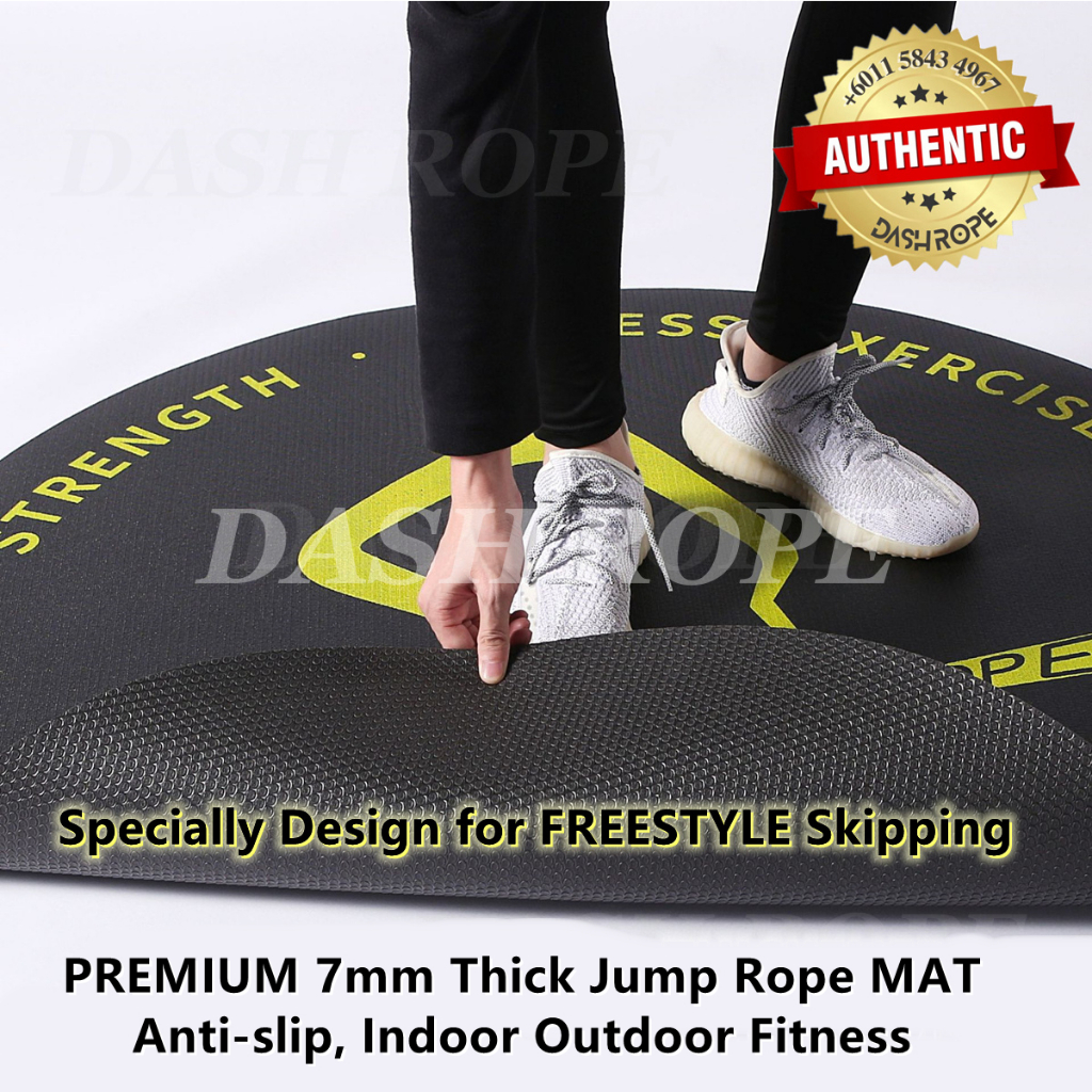 7mm Thick Premium Jump Rope Mats Large Professional Freestyle