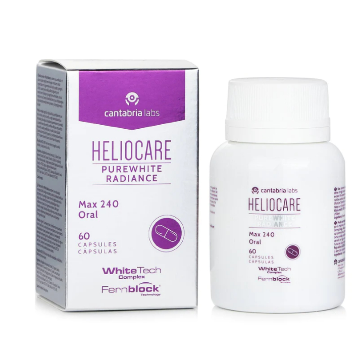 Heliocare Fern PLE+ 120mg & 240mg Plus Purewhite Radiance Oral Capsules ...