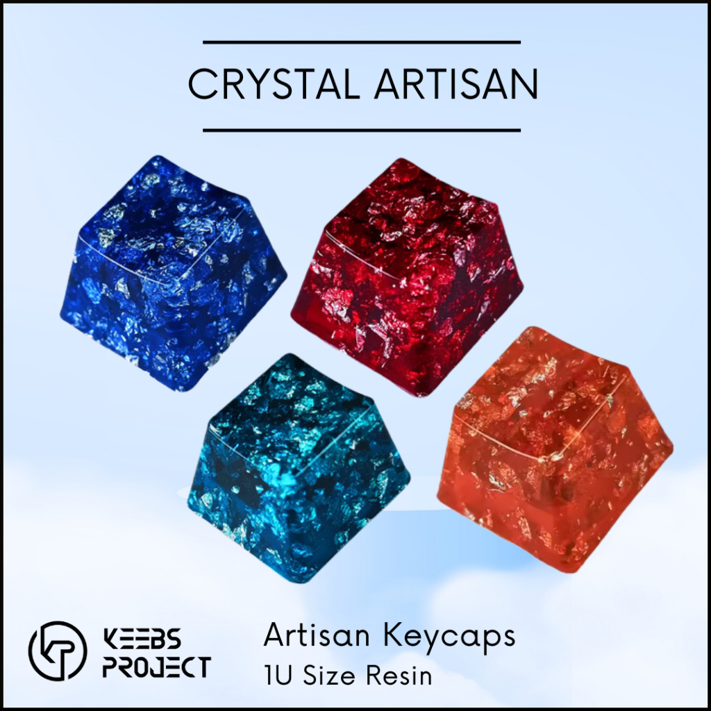 [Ready Stock] Artisan Keycaps- Crystal Glitter Series | Custom Made ...