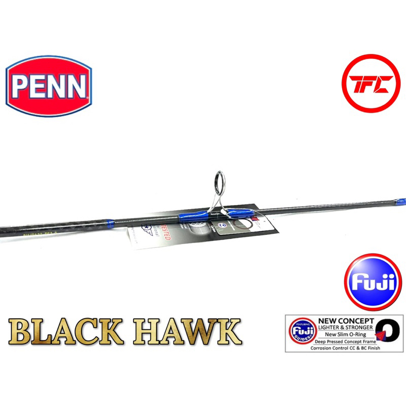 PENN Black Hawk Jigging Spinning Rod Blackhawk Fast Jig Slow