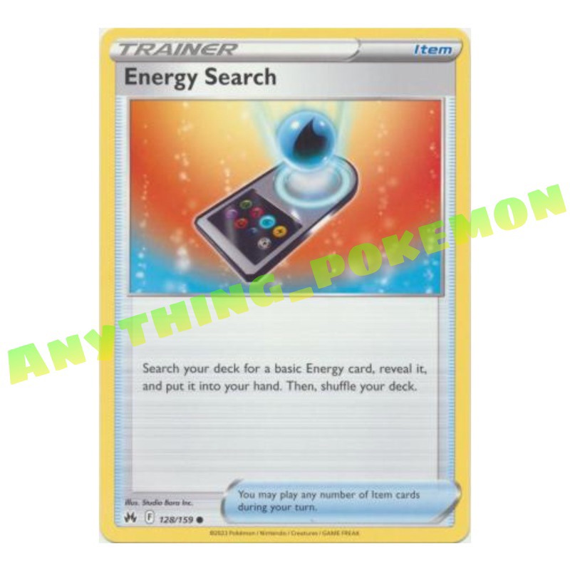 Pokemon Trainer Card - Energy Search (161/202), (128/159), (172/198) -  NORMAL/REVERSE HOLO | Shopee Malaysia