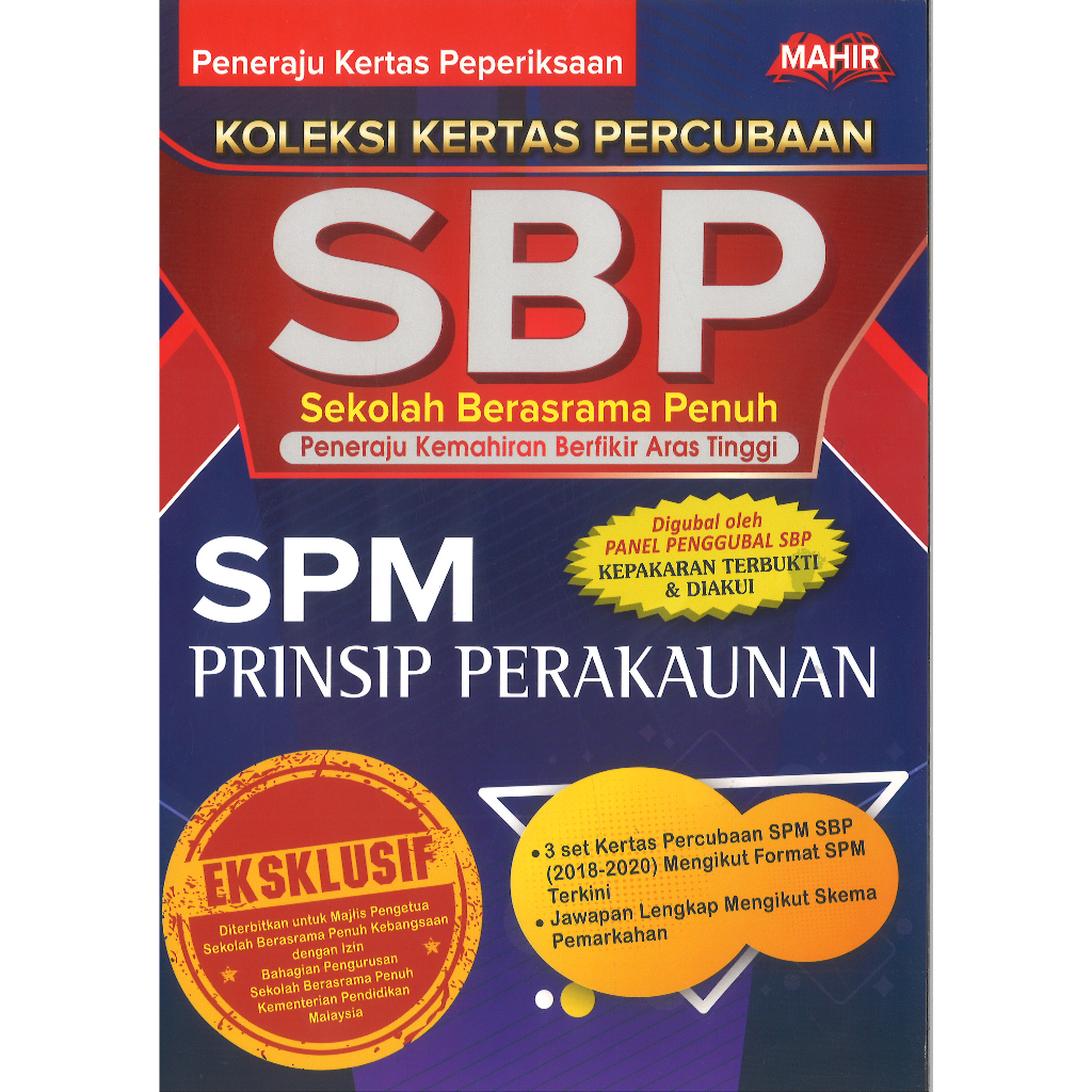 KOLEKSI KERTAS PERCUBAAN SBP SPM PRINSIP PERAKAUNAN Shopee Malaysia