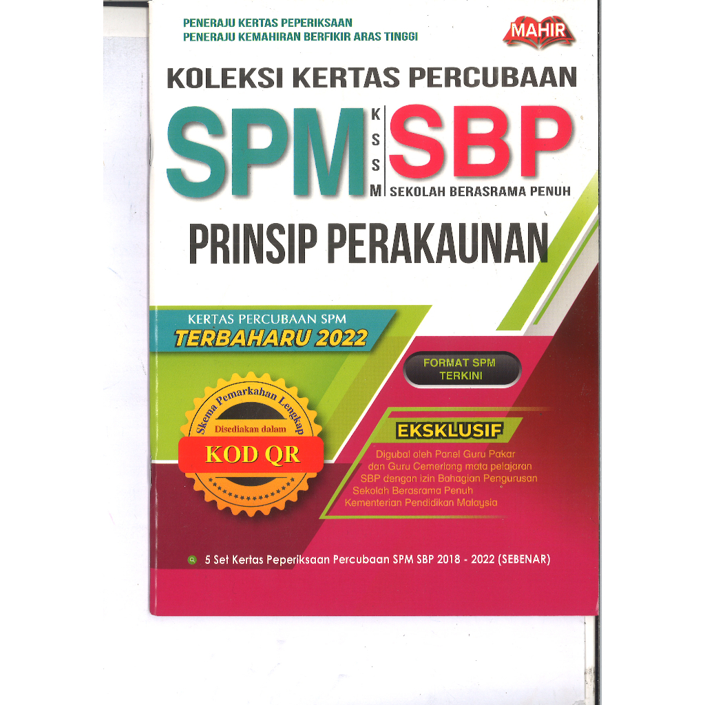 KOLEKSI KERTAS PERCUBAAN SPM SBP PRINSIP PERAKAUNAN KSSM | Shopee Malaysia