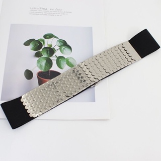 Elegant LOOK] Lady belt PREMIUM elastic stretchable Metal ladies