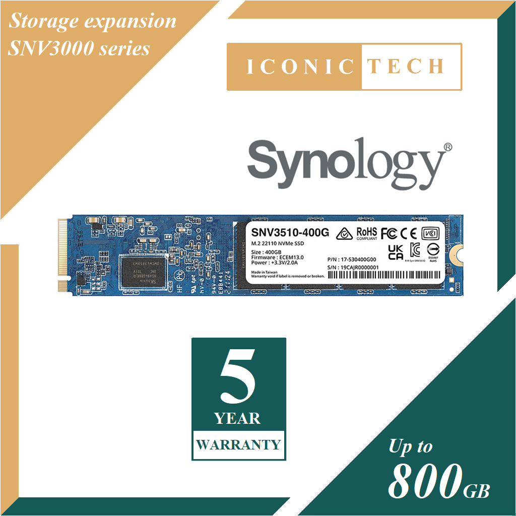 Synology SNV5420 800 Go - SSD M.2 2280 NVMe PCIe 3.0 Pour NAS