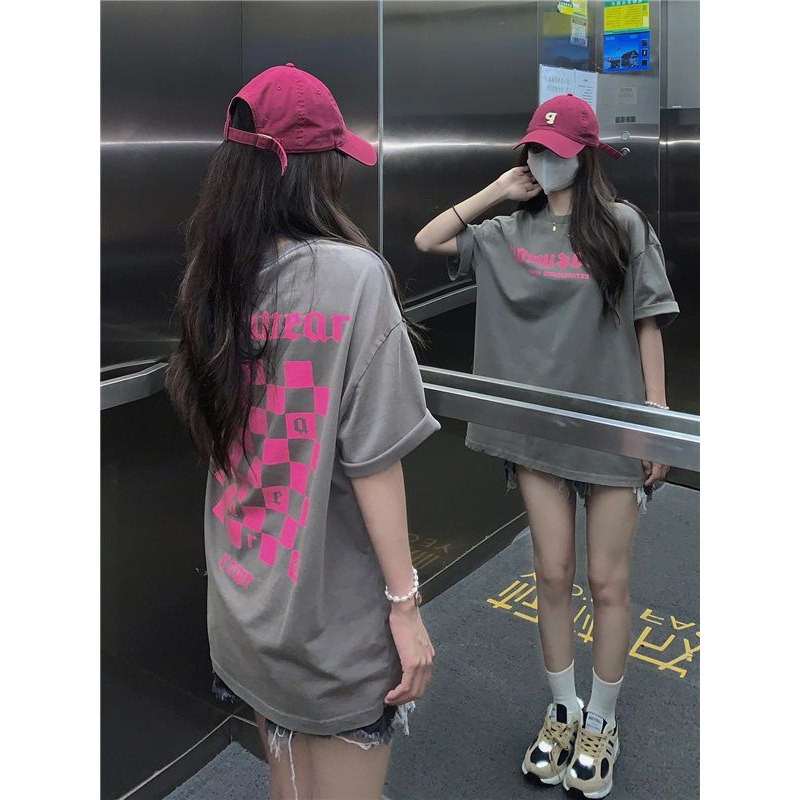 summer fashion streetwear women oversize tshirt lengan pendek perempuan plus size baju vintage style couple shirt t Shopee Malaysia