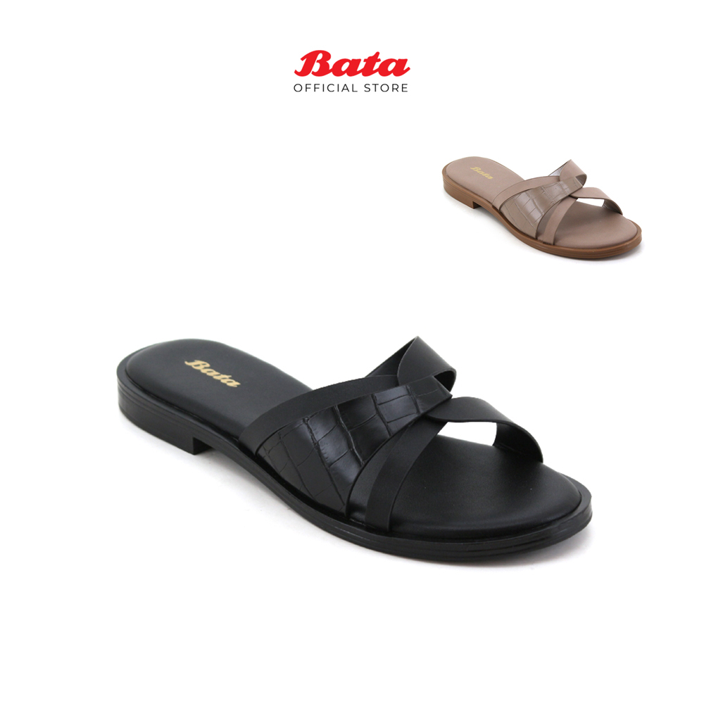 [Best Seller] BATA Women Grey/Black Sandals 5612712/ 5616712 Ladies