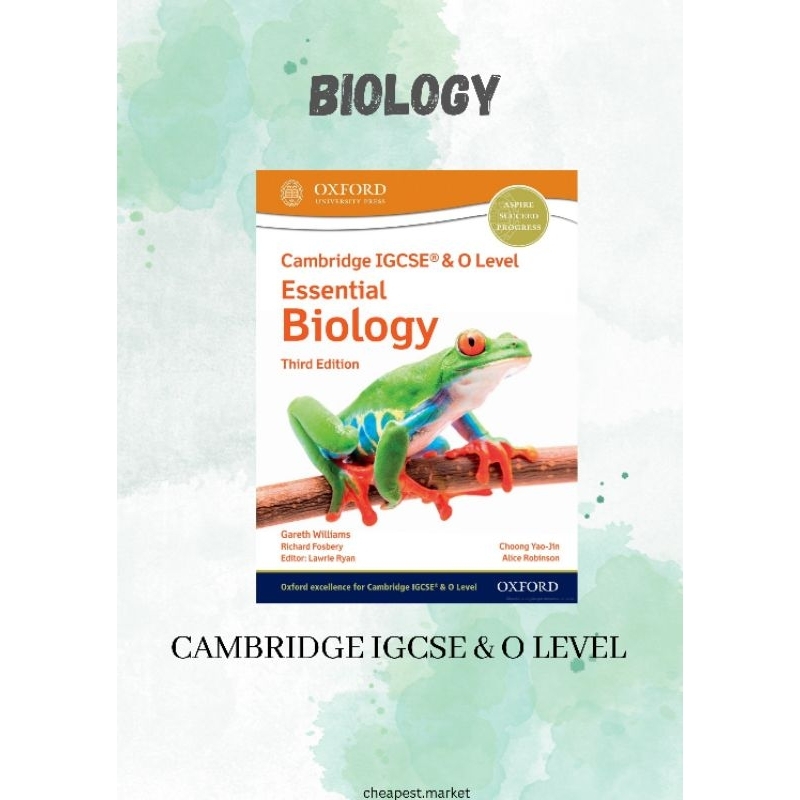 Cambridge IGCSE And O Level Essential Biology Third Edition Coursebook ...