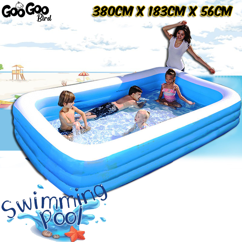 GooGoo Bird 4.28M 3Layer Inflatable Family Extra Large Rectangular Kids ...