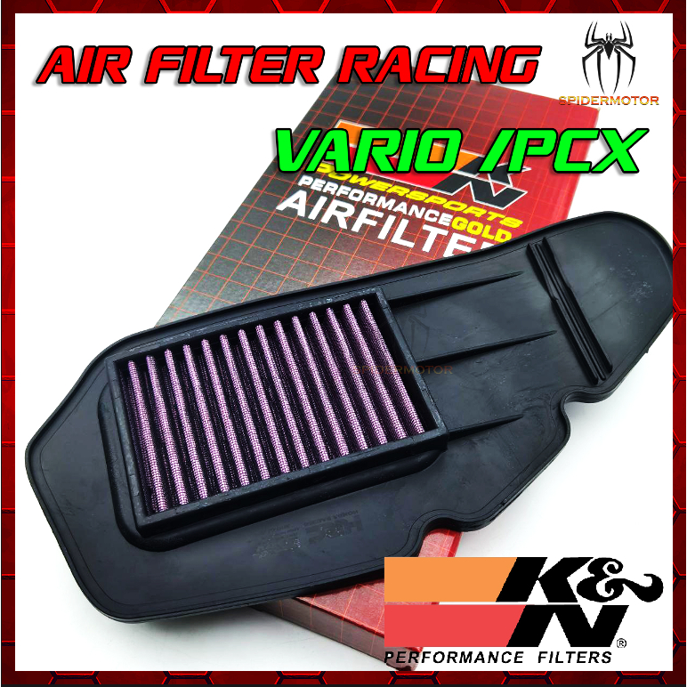 AIR FILTER RACING K & N HONDA VARIO / PCX WASHABLE [ BOLEH CUCI
