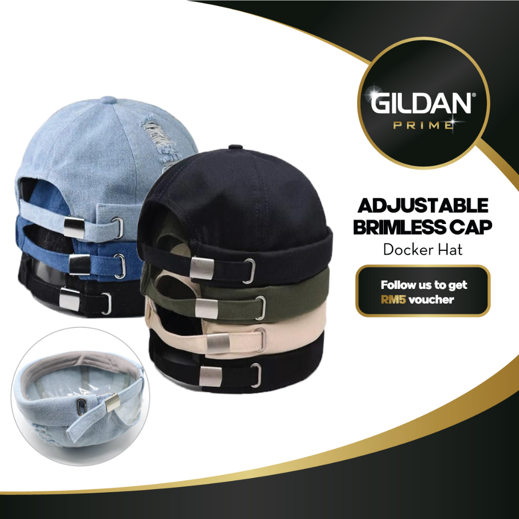 GILDAN PRIME Plain Solid Brimless Cap Adjustable Skull Baseball Cap Viral Topiah Fashion Docker Hat Multi Color 1PC Shopee Malaysia