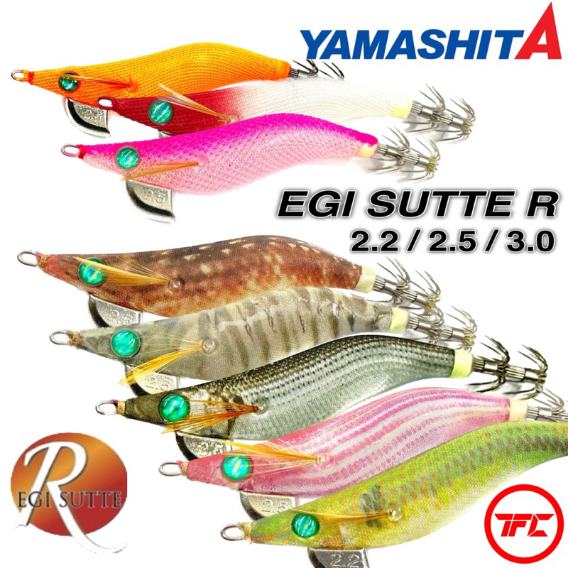 Yamashita Egi Sutte R 2.2 2.5 3.0 Squid Jig Glow Lure Eging Candat Sotong  Ika