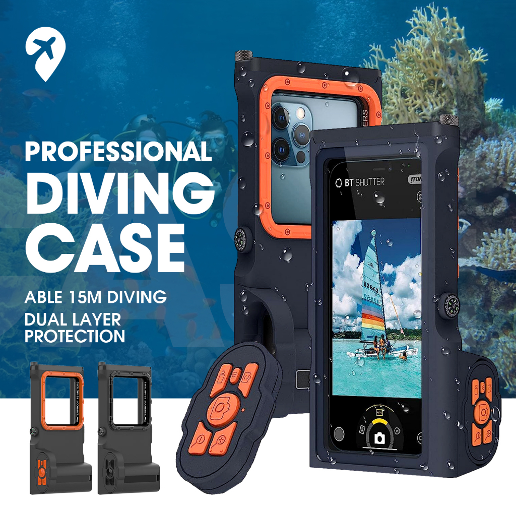 Shellbox Waterproof Phone Case Shockproof Silicone Mobile Gadget Phone