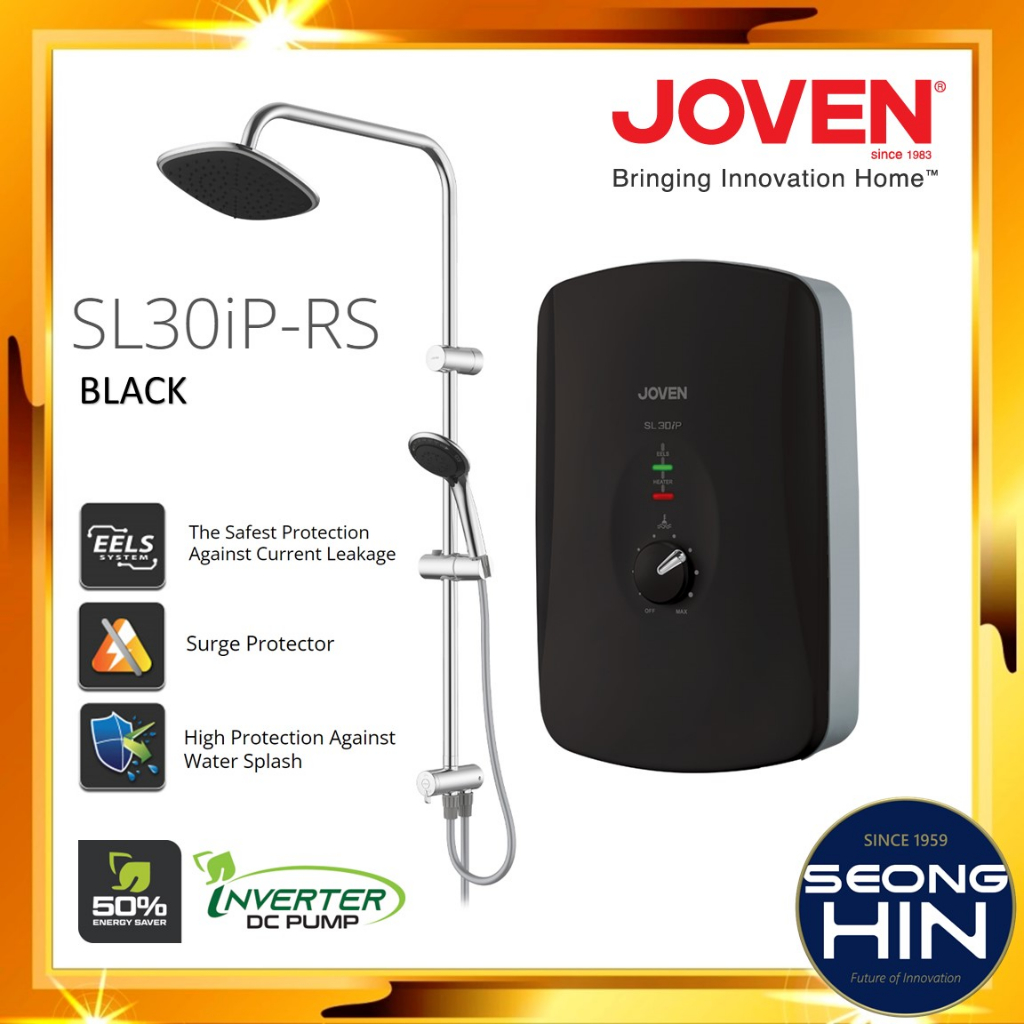 JOVEN SL30iP RS Instant Water Heater WITH DC PUMP Rain Shower / Pemanas ...