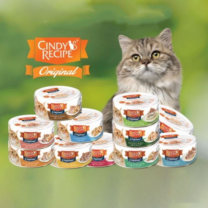 Cindy Recipe Original Wet Can Food 70g & 80g Wetfood canned food ...