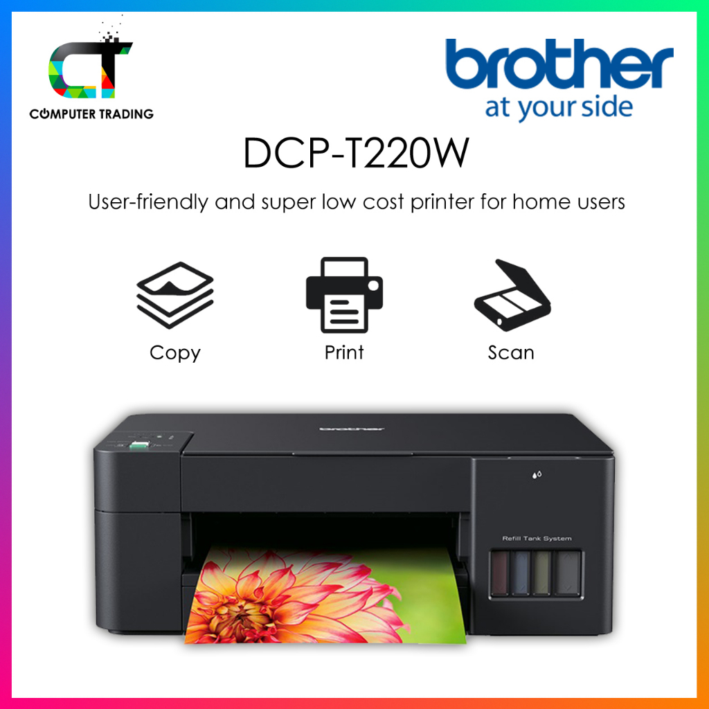 Brother DCP-T220 Ink Tank Printer | Shopee Malaysia