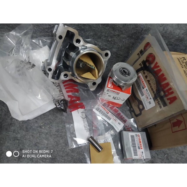 R15 MT15 BLOCK SET CYLINDER KIT SET BLOK PISTON & RINGS 100 ORIGINAL