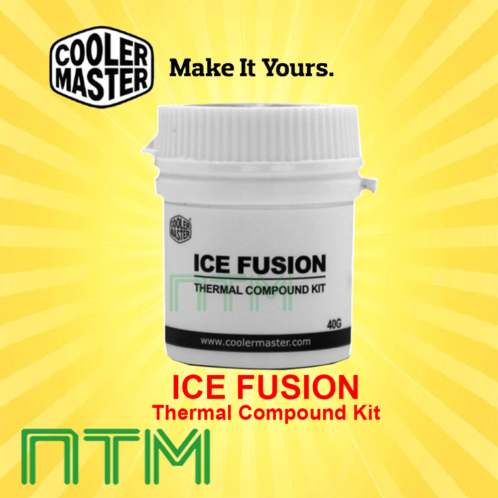 (Ready Stock) CoolerMaster Thermal Paste Compound Kit Ice Fusion 40g ...
