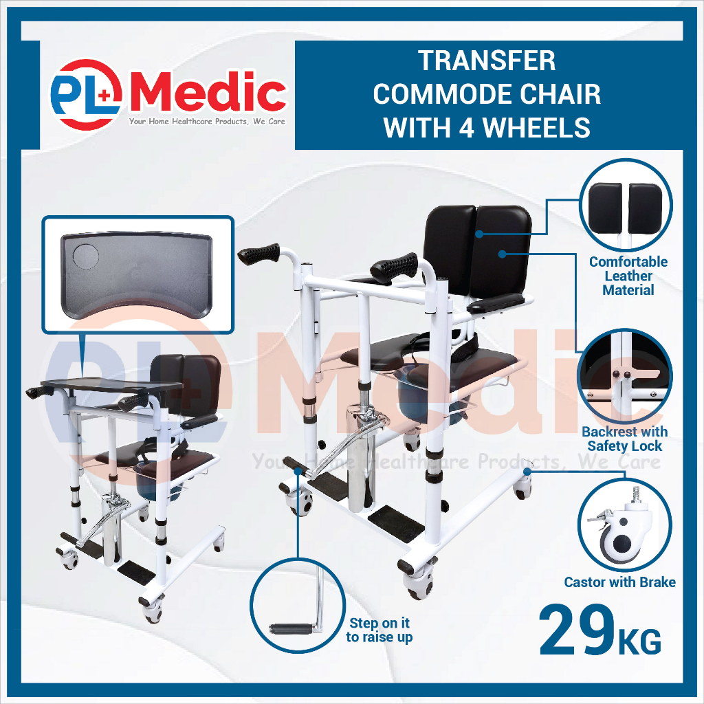 Hydraulic Transfer Chair for Disabled Patient Transfer Chair, Moving