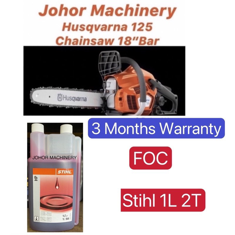 Husqvarna 125 Chainsaw 18