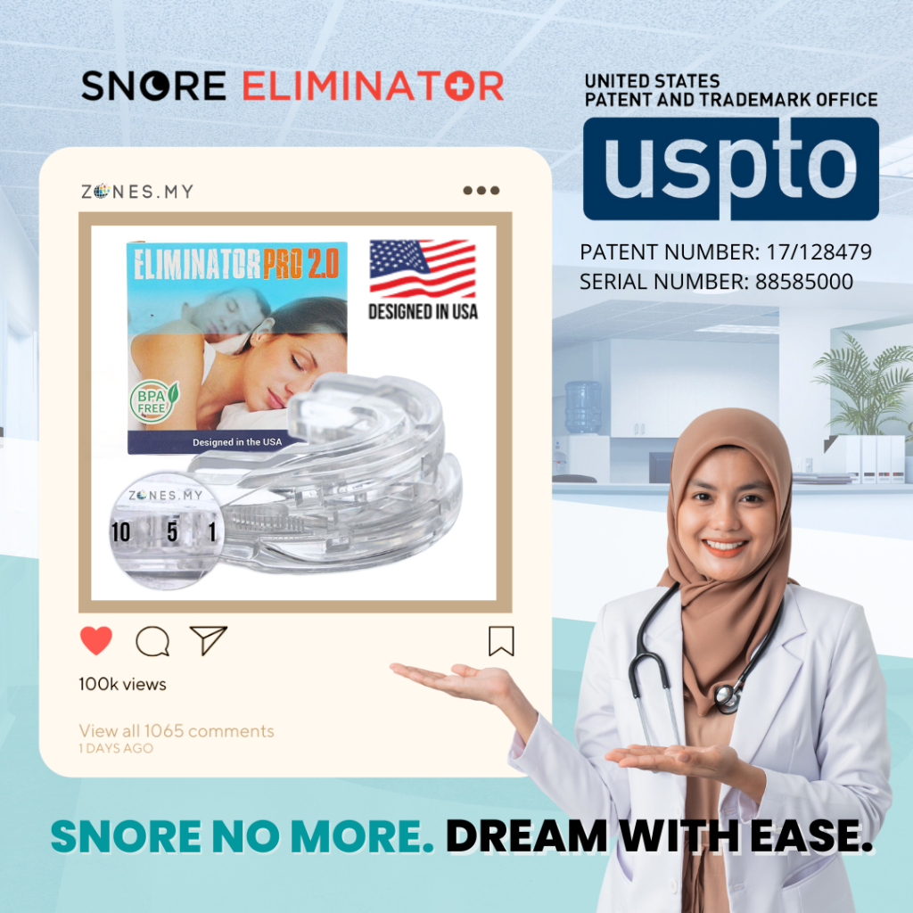 🇺🇸 USA 🥇 Snore Eliminator™ PRO 2.0 MultiAdjustable Anti Snoring