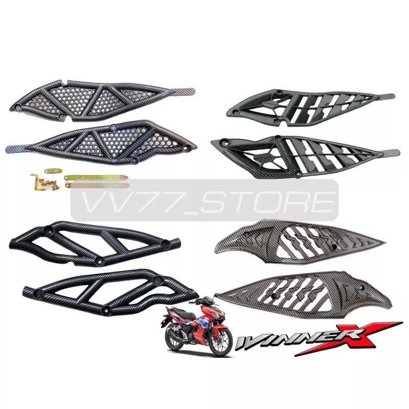 Honda RSX Side Engine Cover Carbon Crash Bar 1 Set Engine Cover RSX150