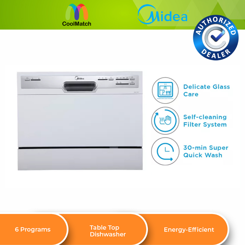Midea Table Top Dishwasher WQP63607 Shopee Malaysia
