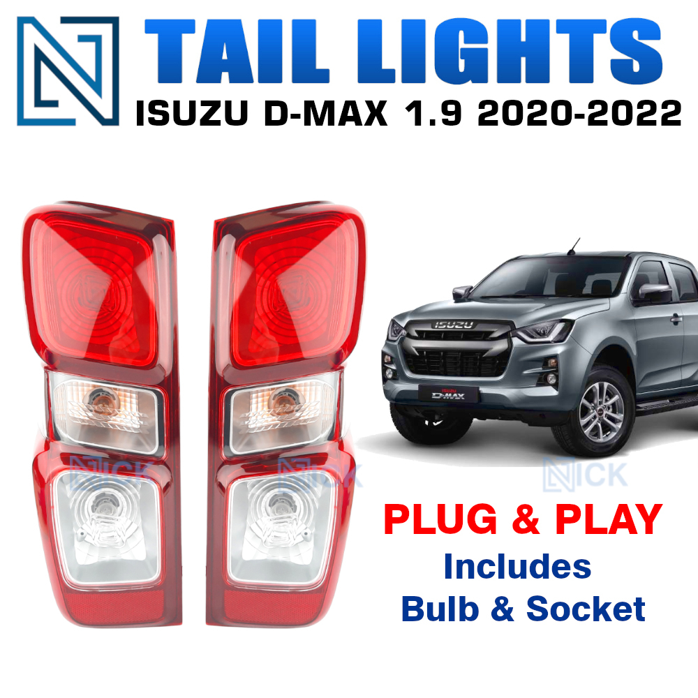 ISUZU D-MAX DMAX 1.9 2020-2022 Rear Tail Light with Bulb & Socket Plug ...