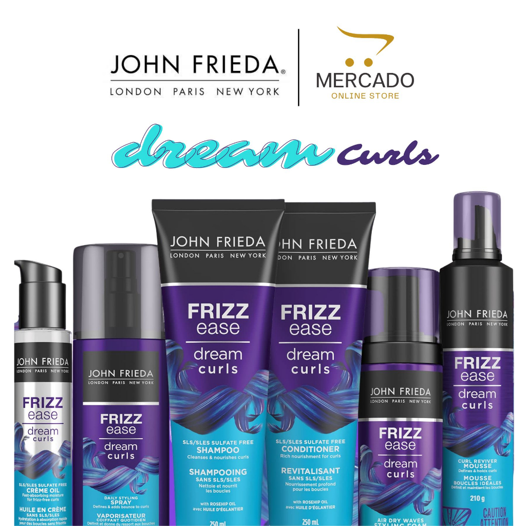 John Frieda Dream Curls Shampoo / Conditioner / Creme oil / Masque