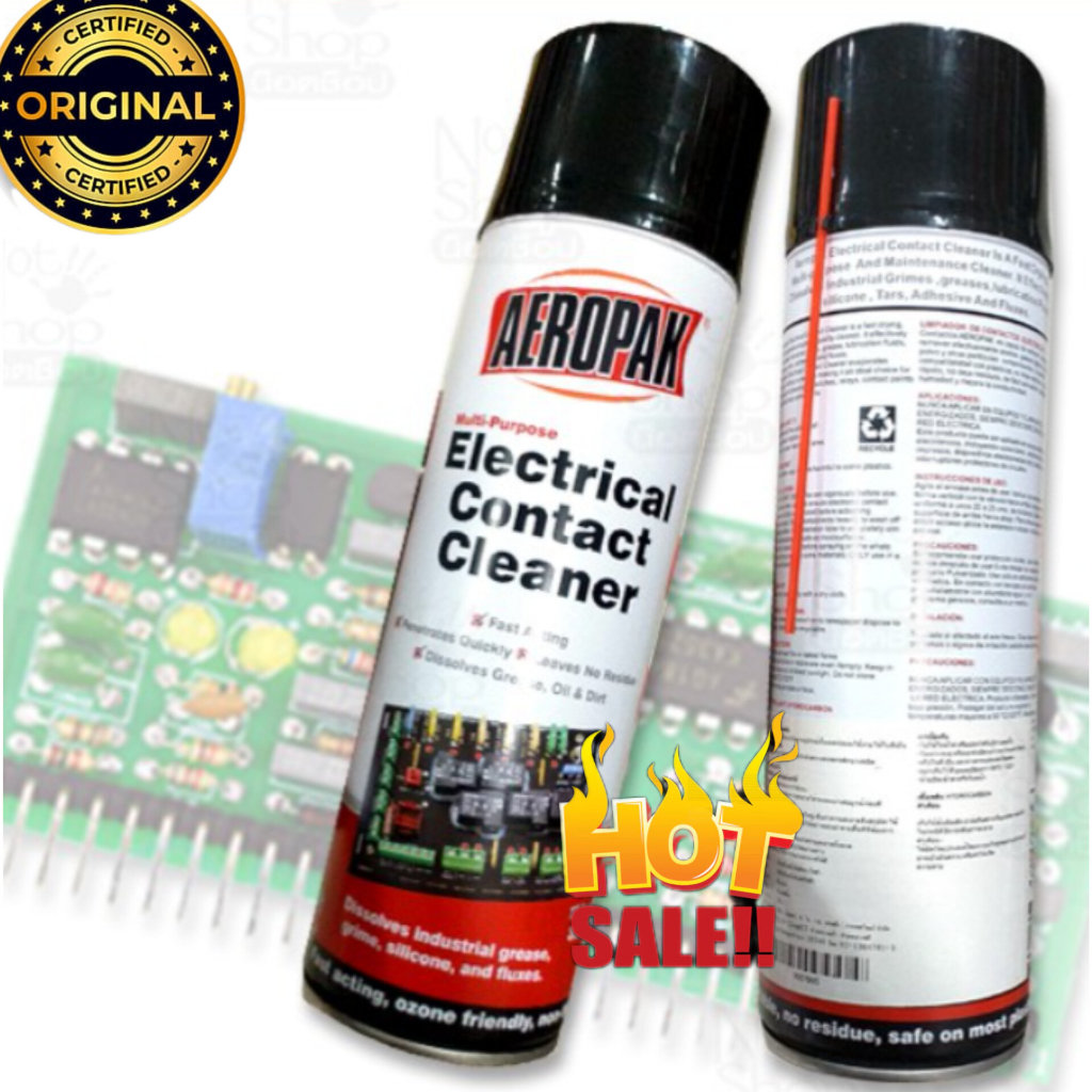 AEROPAK MultiPurpose Electrical Contact Spray Cleaner 350g/500ml on Switches, Relays