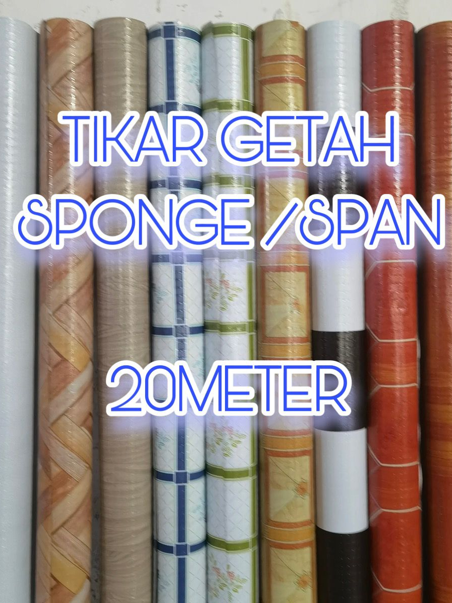 TIKAR GETAH SPONGE / SPAN / 20METER X 1MM TEBAL | Shopee Malaysia